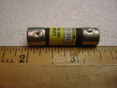 Flq-12 12 amp 500 volt midget slo-blo fuse (qty 10 ea)