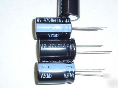 New 10PCS 16V 4700UF nichicon hi-temp radial capacitors 