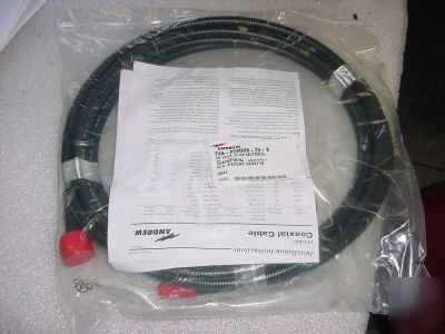 New andrew coaxial cable 1/2 heliax cable 25 ft n-male