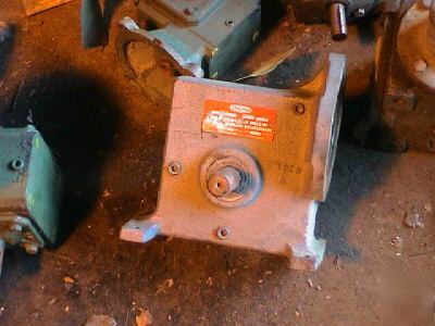 New worm gear reducer 25:1 double shaft 3/4HP c mount 