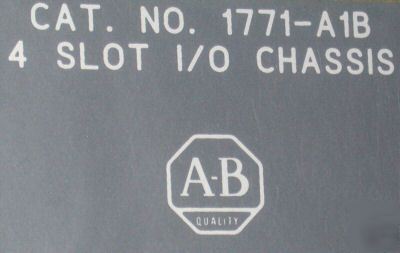 Nice allen bradley 4 slot i/o chasis model# 1771-A1B