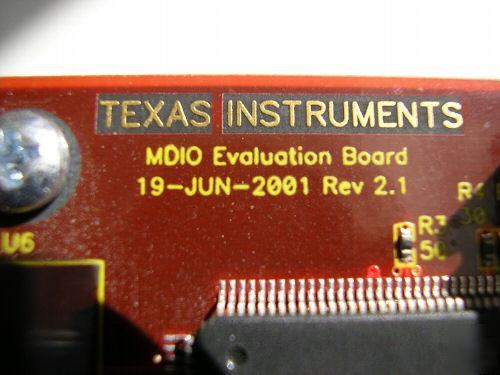 Texas instruments (ti) mdio evaluation board