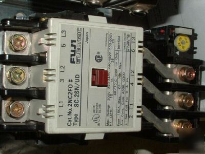 Fuji electric motor starter w/overload nnb 50AMP sc-2SN