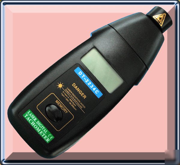 Auto-range top lcd non-contact digital laser tachometer