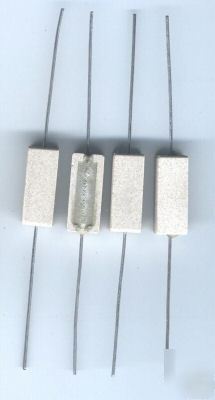 5 watt power resistors 75 ohm lot of 4 made in usa