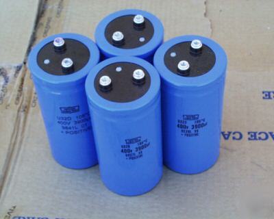 3900 uf 400 v filter caps set of four matched stereo