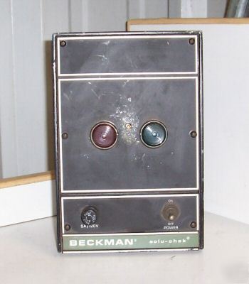 Beckman sgd-1B solu-check control