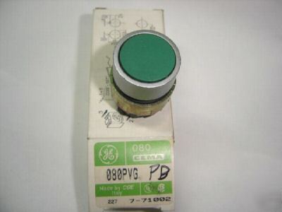 General electric 080PVG green push button switch 