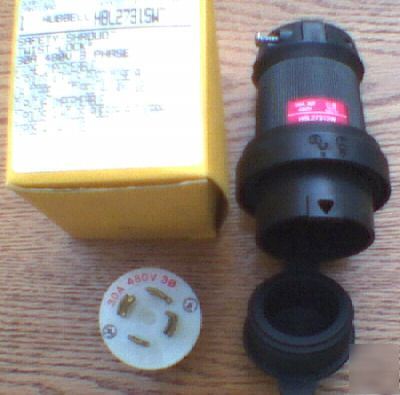 Hubbell HBL2431SW 20 480 3 y L16-20P watertight plug