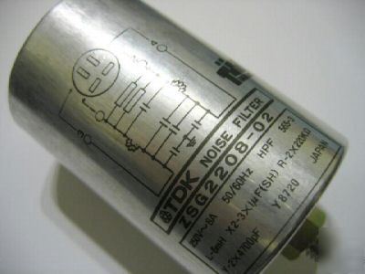 Tdk noise rlc line filter ZSG2208-02 8A 250V ac