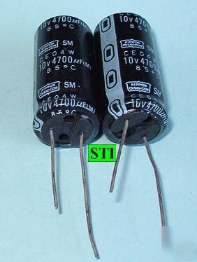  4700UF 10V 4700MFD electrolytic capacitor radial 2 pc