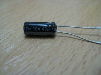 47UF 10V nichicon alum electr radial capacitors 80PCS