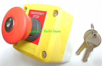 New emergency stop push button control station key #SF1