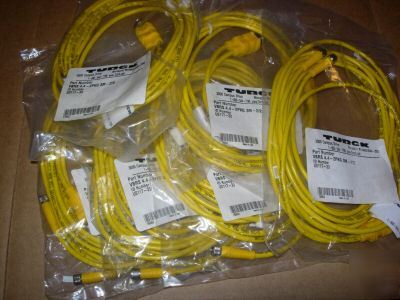  lot of 6 turck cables vbrs 4.4-2PKG 3M -1/1