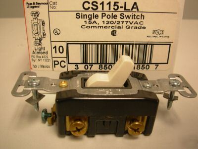 Pass & seymour legrand single pole switch CS115-la