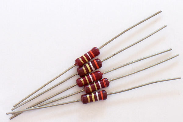 25) 390K 1/2W .5W piher hi-q carbon film resistors 5%