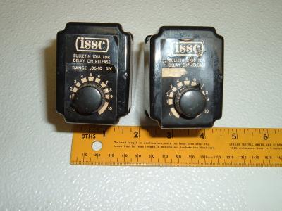 Lot of 2 issc time delay relay 120 vac