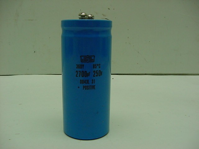 Nippon chemi-con 36DY 2700UF 250VDC 0043L capacitors