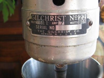 Vintage gilchrist electric milk shake maker
