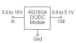Dc/dc converter/ switching reg RG78SA050 5V 1.25A 