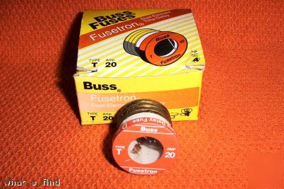 New 3 buss fusetron type t 20 amp fuse warranty 