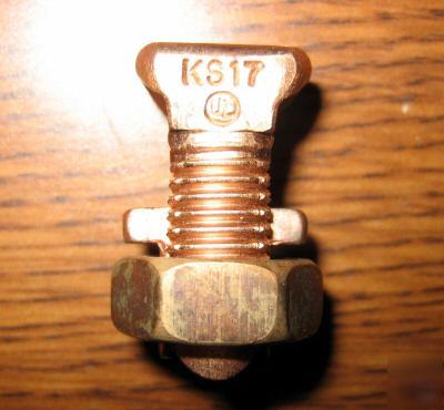 New burndy KS17 split bolt 