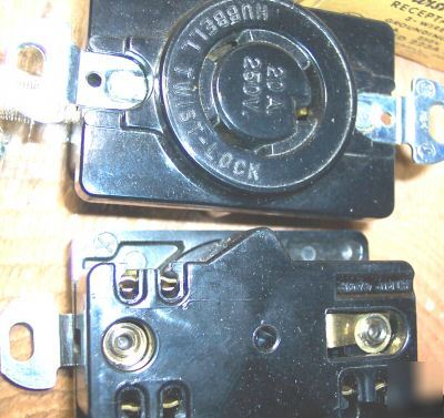10 pcs L6-20R recpts twist lock hubbell 2320 20A 250V