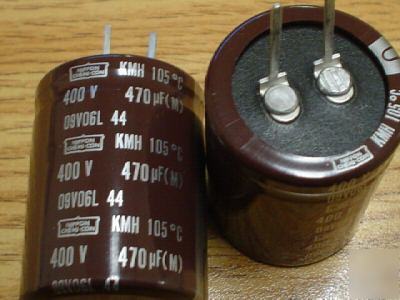 32 united chemicon 400V 470UF 105C snap in capacitors 