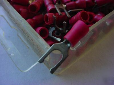 #8 22/16 awg spring fork terminals ( qty 1300 ea )
