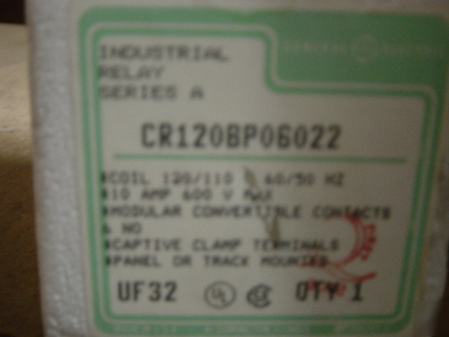 Ge CR120BP06022 industrial relay series a