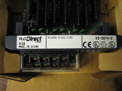 Plc direct ac output module D3-08TA-2