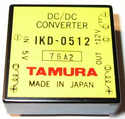 Tamura ikd-0512 dc-dc converter +/- 12V dc output