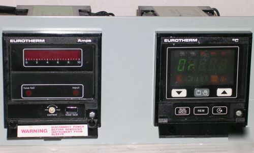 Eurotherm 818P temperature & 832 power controller, 818