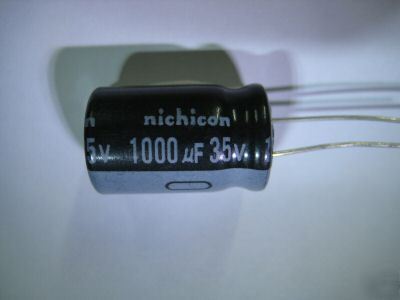 1000UF 35V nichicon alum electr radial capacitors 50PCS