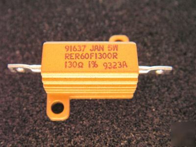 New resistor, RER60F1300R, 130 ohm, 5W, 1%, 160V, 