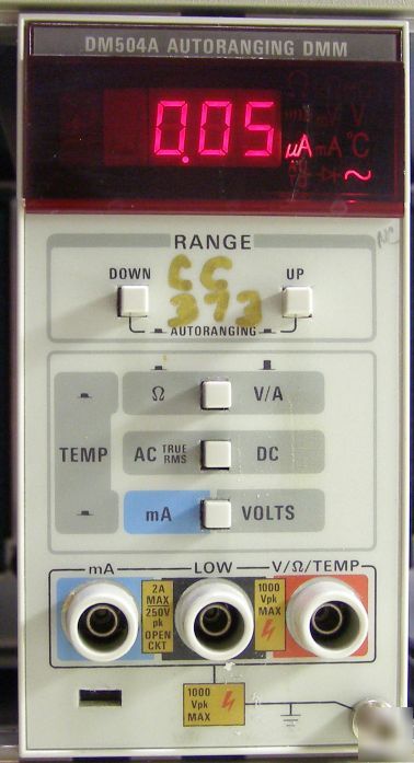 Tektronix DM504A autoranging dmm plug-in
