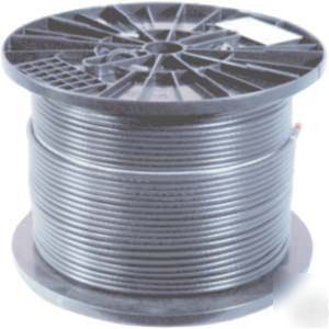 Coaxial cable, RG6 pv un-reel box 1000 ft black ul