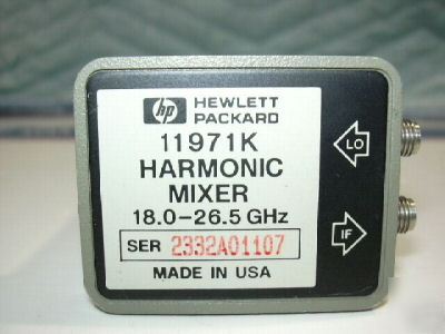 Hewlett packard agilent 11971K harmonic mixer 18-26.5
