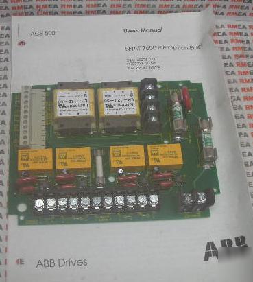 New abb drive snat 7550 rib-d upgrade input board nos