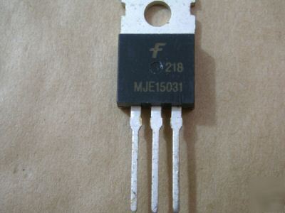 10, pnp MJE15031 audio power transistors 150V 50W