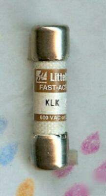 Littelfuse klk 4 fast acting fuse 4 amp 600 volt fuse