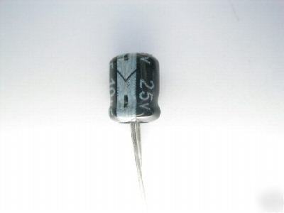 10UF 25V radial electrolytic capacitor (5MM x 4MM)