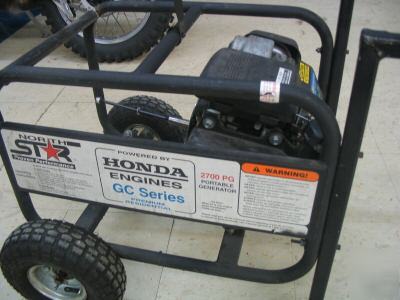 Honda 5.0 hp generator motor in cradle taper shaft