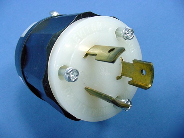 Leviton L11-20 locking plug twist lock 20A 250V 3Ã¸ 2371