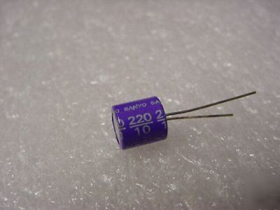 10SA220M â€” sanyo â€” capacitor, 220UF 10V 
