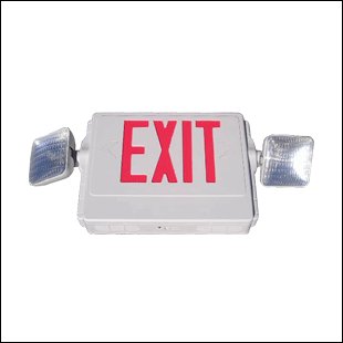 6 units,combo led exit sign plus emergency lights E41CR