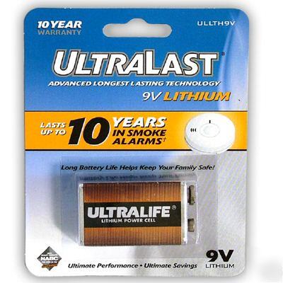 9V lithium 1200MAH ultralast advanced ULLTH9V batteries