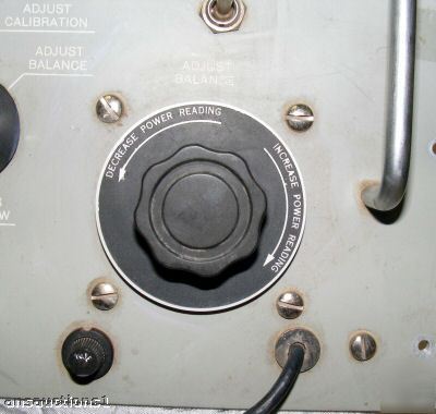 Bruno rf power bridge 94E test meter equipment