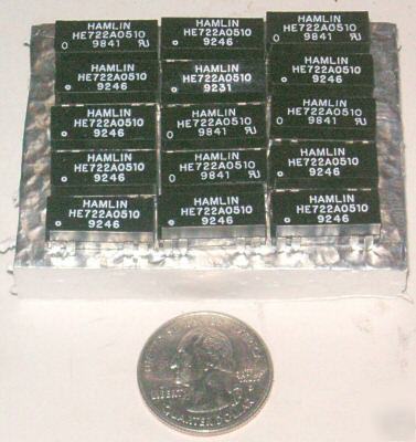 Hamlin, dpst-no, 5VDC, dip, relays, HE722A0510 (30)
