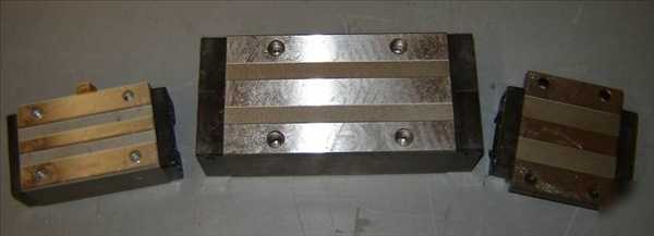Lot of 3 thk caged ball blocks SR35/HSR35/SHS55 